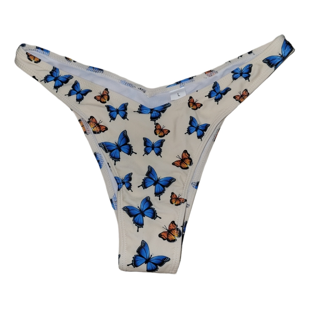 NWOT Butterfly Swimsuit Bikini Bottoms sz L